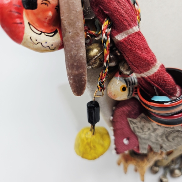 VINTAGE Handcrafted Chachkas Milagros Charm Over the Top Statement Necklace - Picture 7 of 14